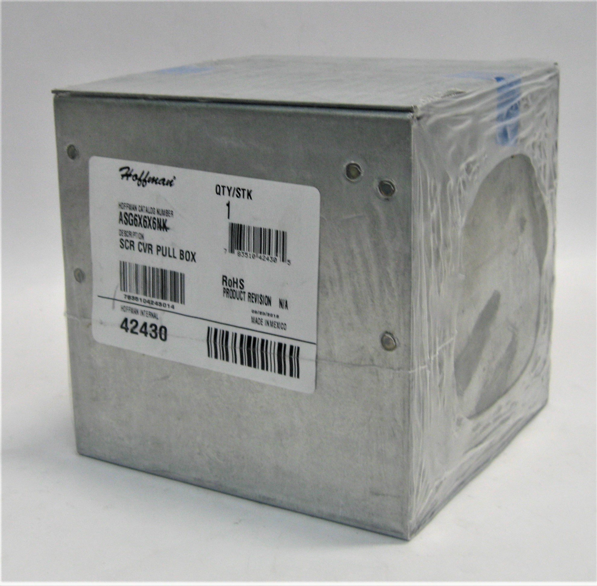 Amazon.com: Hoffman ASG6X6X6NK Pull Box, Screw Cover, Galvanized