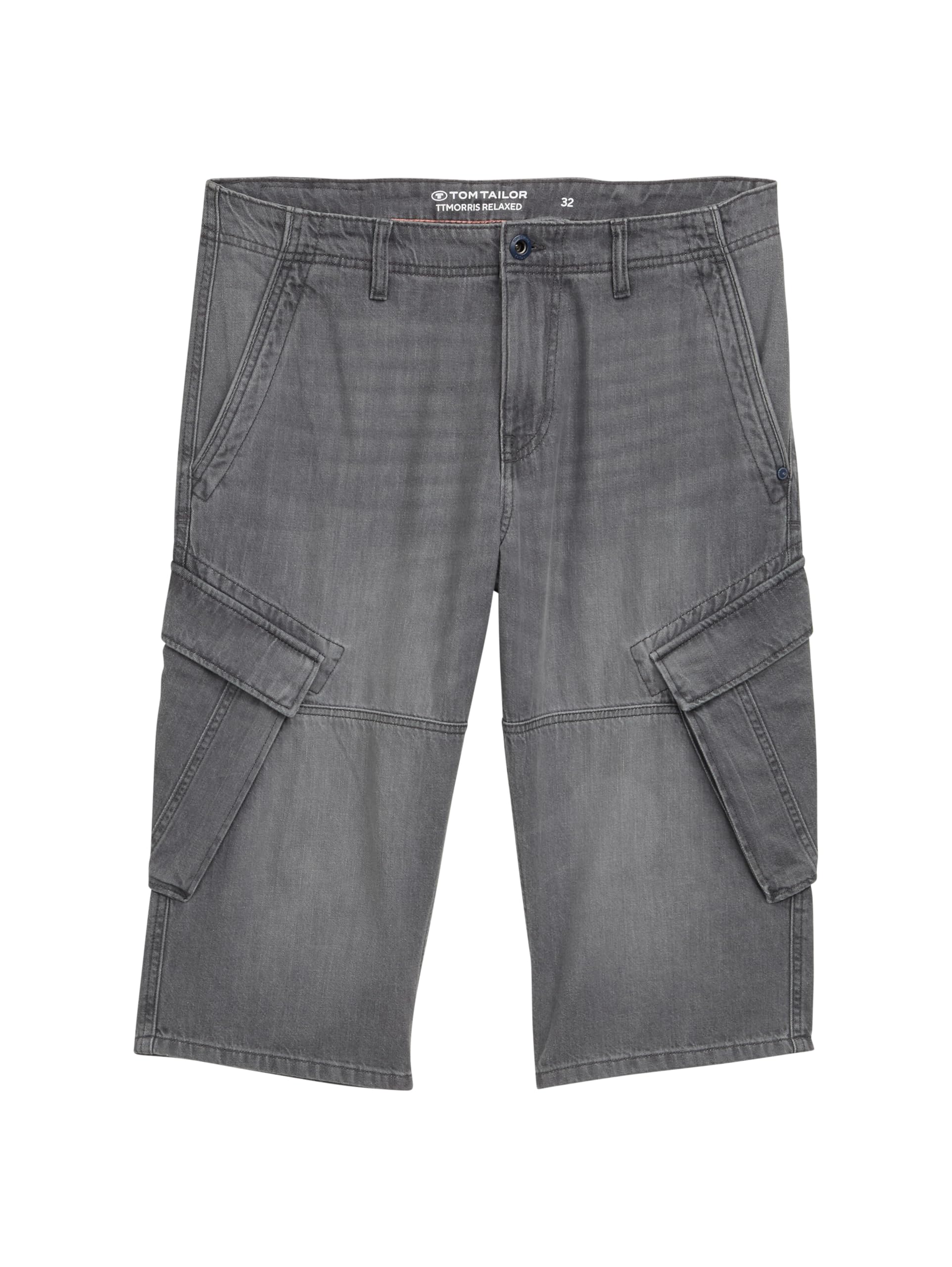 TOM TAILOR Herren TTMORRIS Relaxed Overknee Jeans Shorts