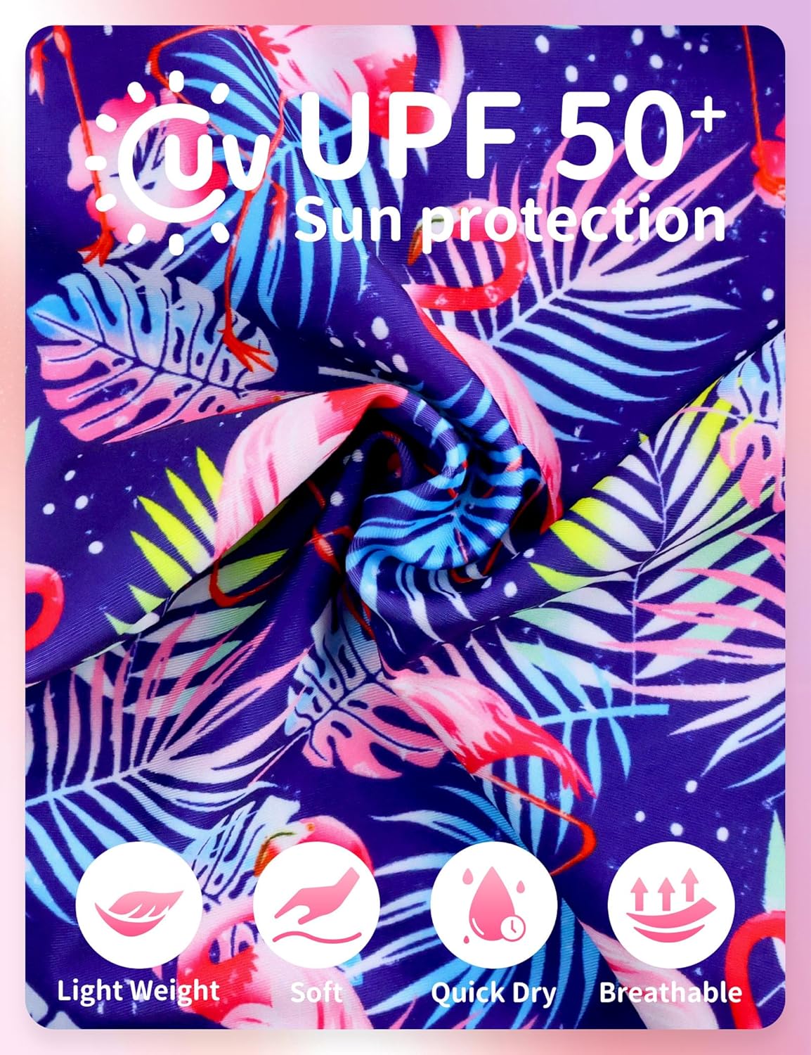 Girls Tankini Swimsuit Two Piece Bathing Suits Set Spaghetti Straps with Ruffled Hem Summer UPF 50+ Bikini Swimwear - Image 6