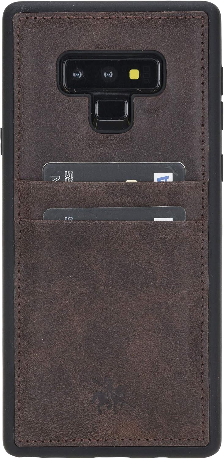 Venito Capri Leather Wallet Case Compatible with Samsung Galaxy Note 9 (6.4 inch) – Extra Secure with RFID Blocking & Padded Back Cover (Coffee Brown)