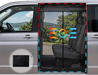 Magnetisches Moskitonetz mit Reißverschluss für VW T5 T6
