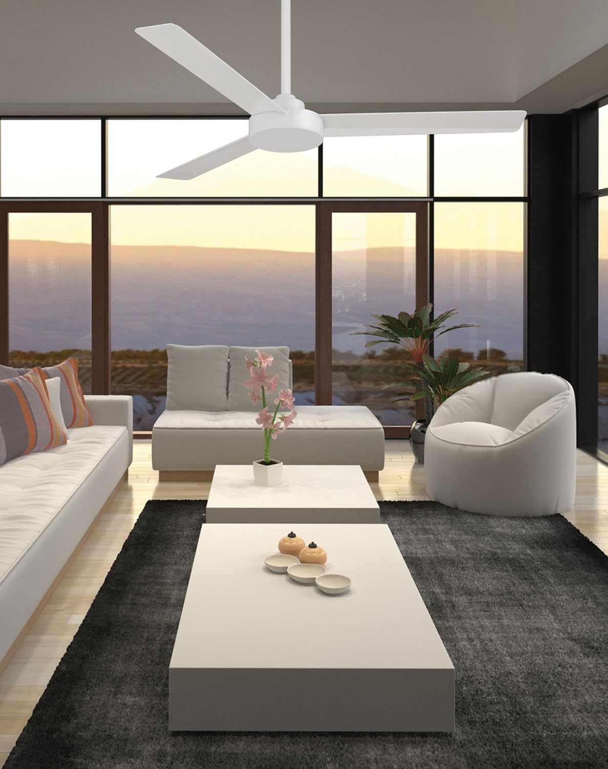 Minka-Aire Roto 52" Ceiling Fan in Flat White
