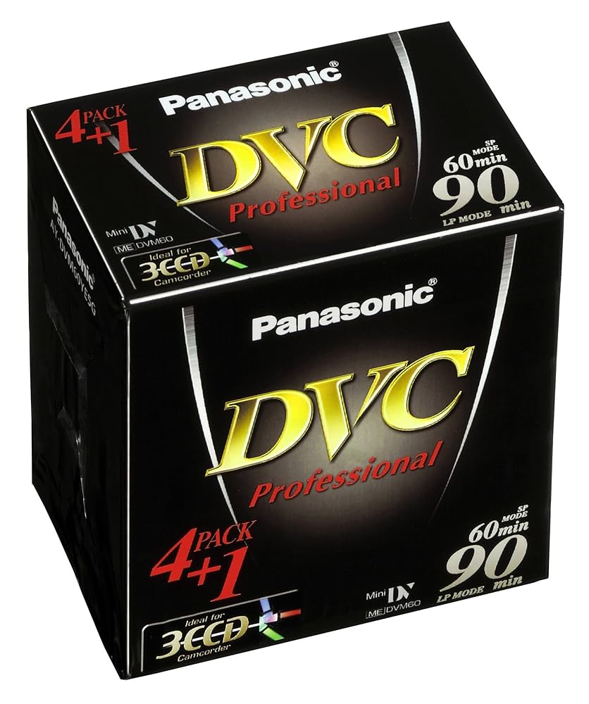 Panasonic AY-DVM60V5×10 Panasonic AY-DVM60YE5G Mini DVC (60 min, Super Linear Plus