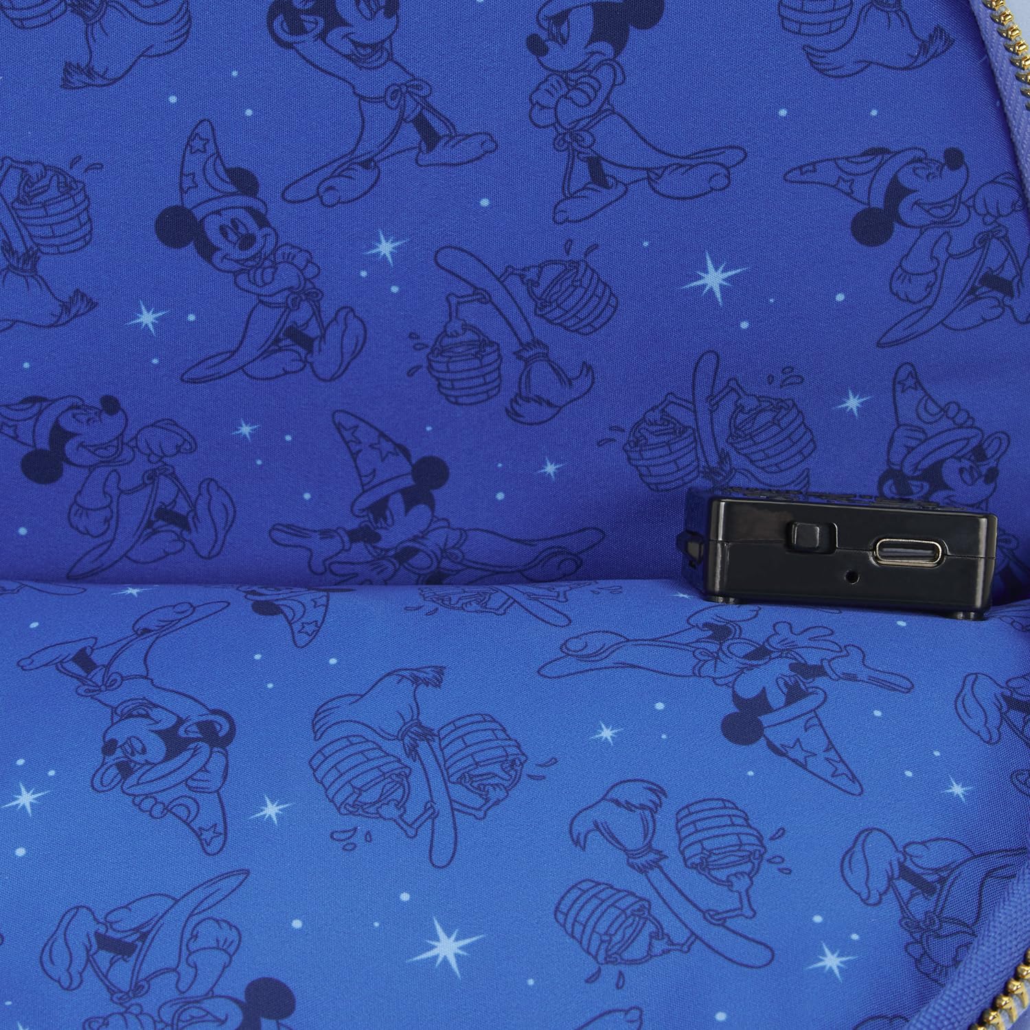 Loungefly Disney Mickey Mouse Fantasia Glow Mini Mochila - Producto Oficial - Artículo 1 Catálogo Noviembre 2025