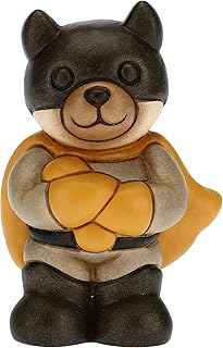 THUN - Bomboniera Teddy Bathun - Bomboniera per Maschietto - Supereroe - Linea Bomboniere - Ceramica - 4,7 x 3,5 x 6,8 h cm