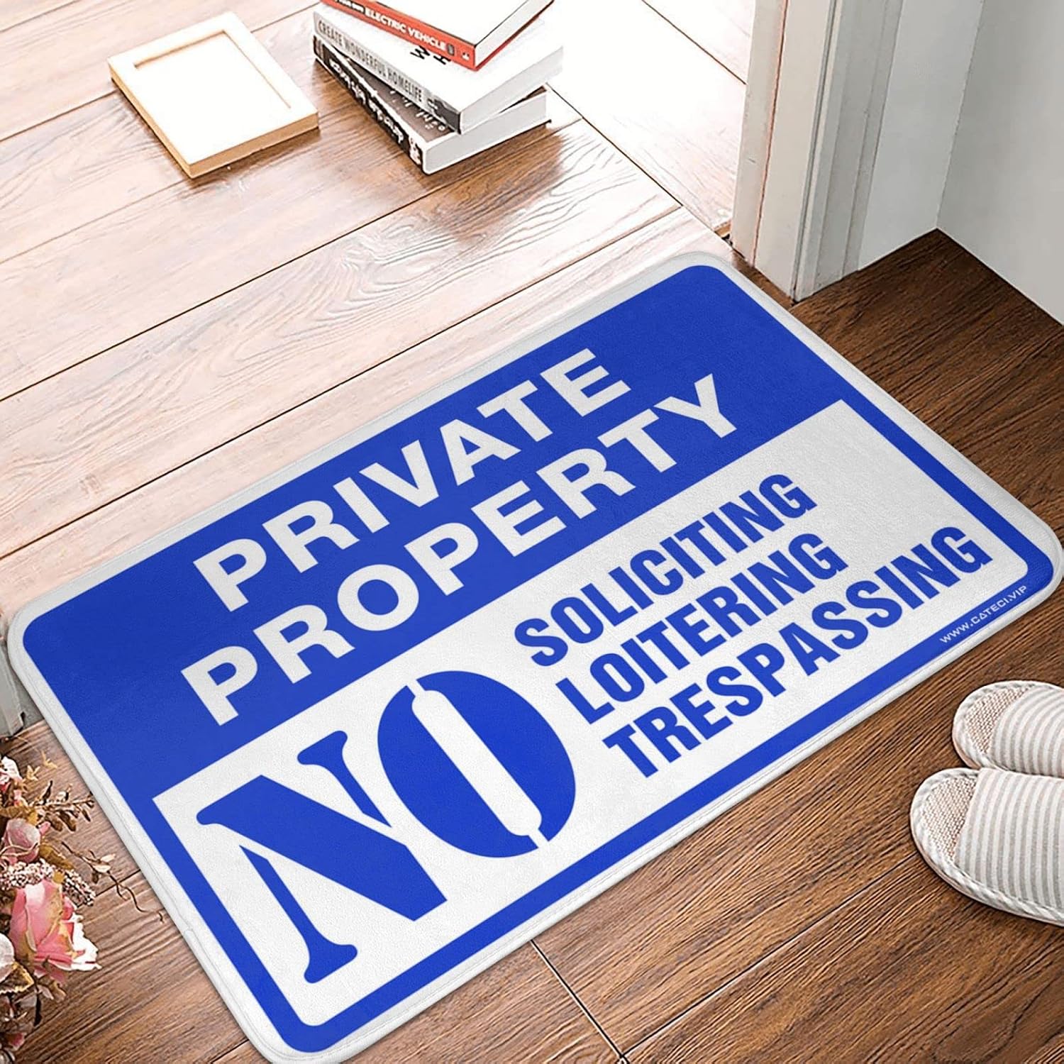 Private Property No Trespassing Sign,no Loitering,no Soliciting