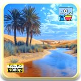 砂漠の砂丘 - 平和なサハラの風景と柔らかな砂漠の風 瞑想用スリープタイマー付き