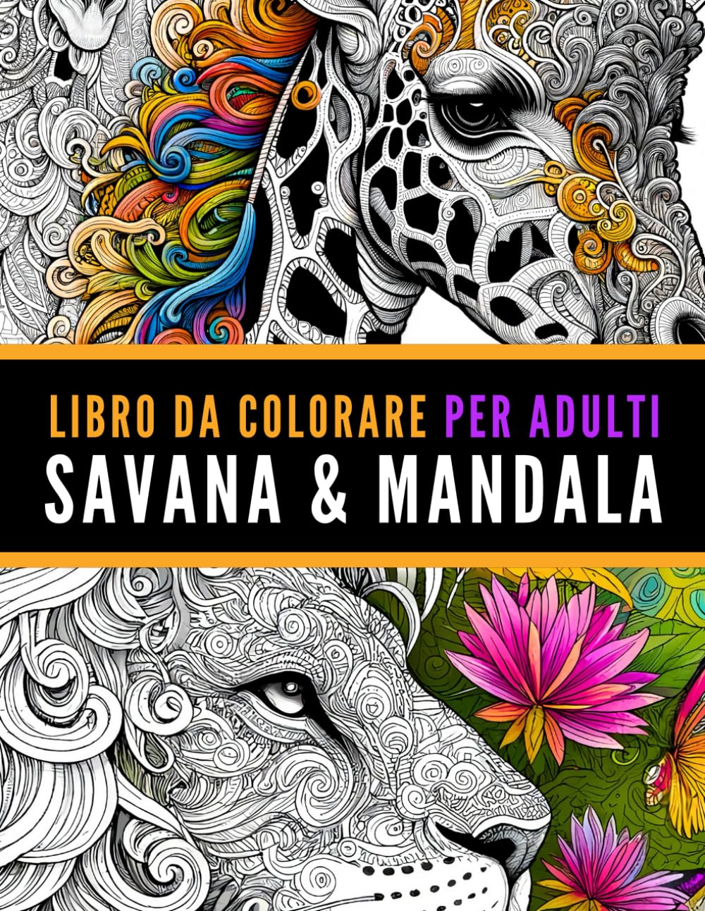 Livre de coloriage anti-stress pour adulte avec aphorismes inspirants