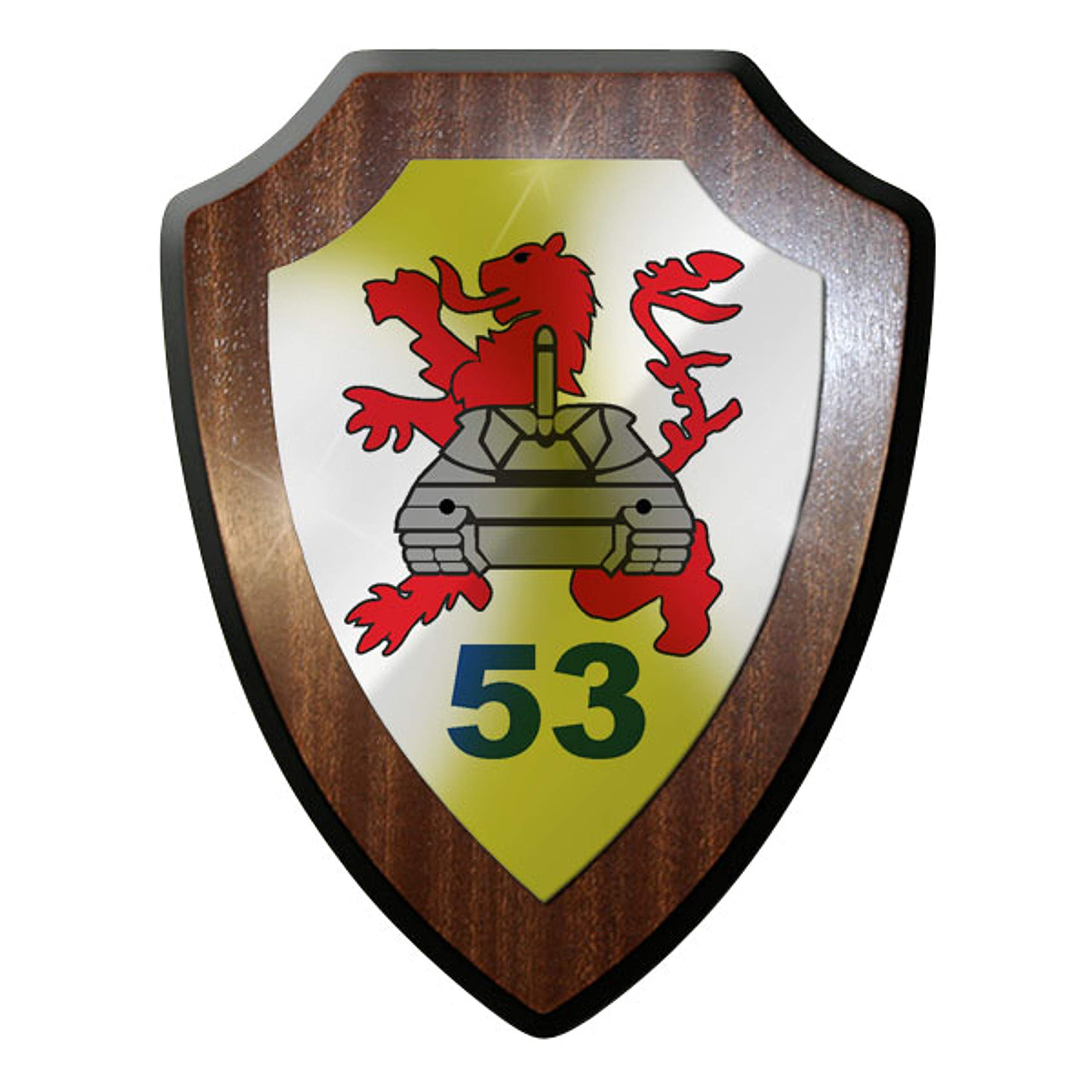 Plaque char de combat pzbMtl panzerbataillon 53 déco bureau uffz 9616