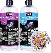 LET'S RESIN 1/2 Gallon Casting Epoxy Resin,Bubble Free & Crystal Clear Epoxy Resin Kit,2 Part Resin and Hardener for Jewelry Making,Crafts,Tumbler,Art