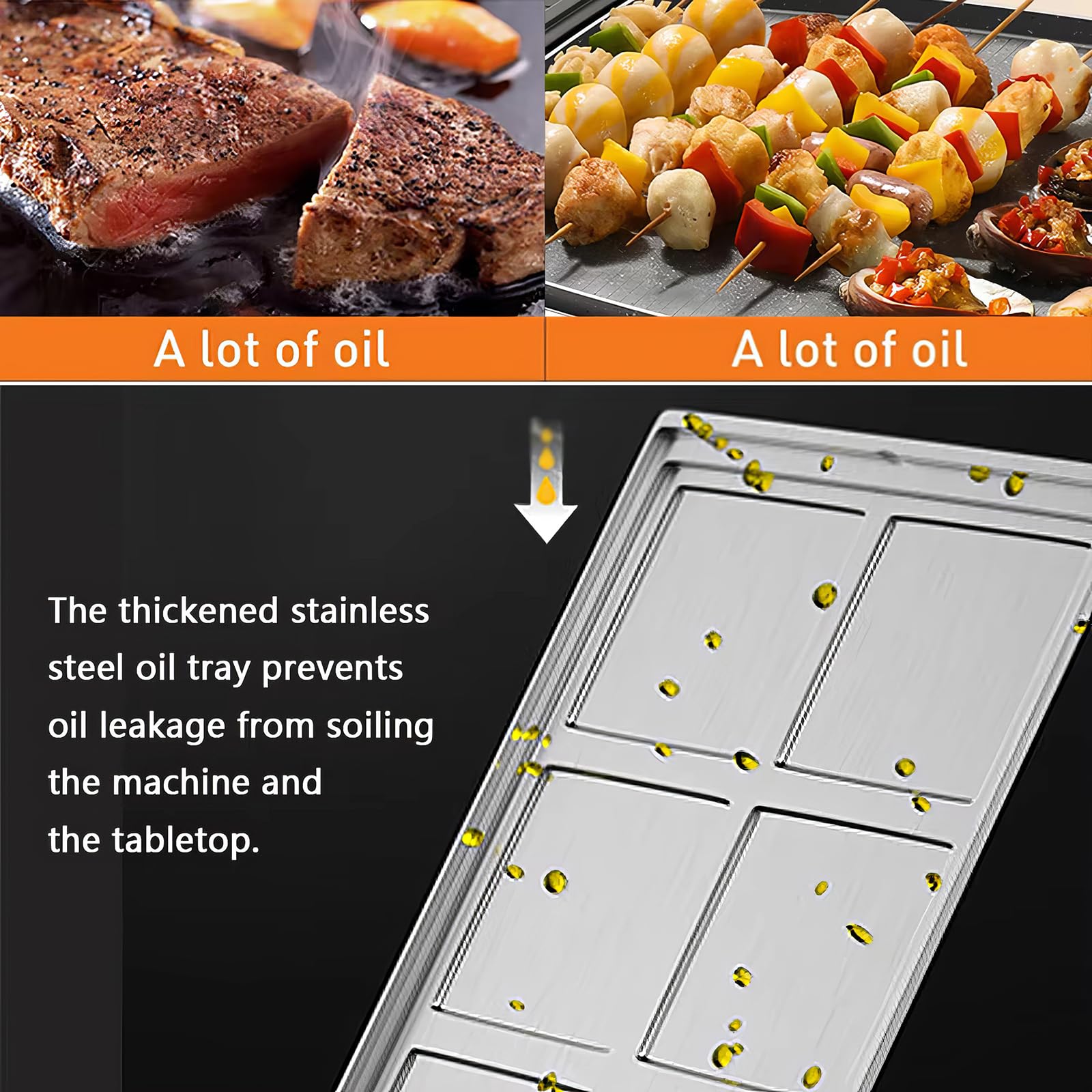 Amazon.co.jp: ラクレットグリル電気、ノンスティック電気グリドル屋内