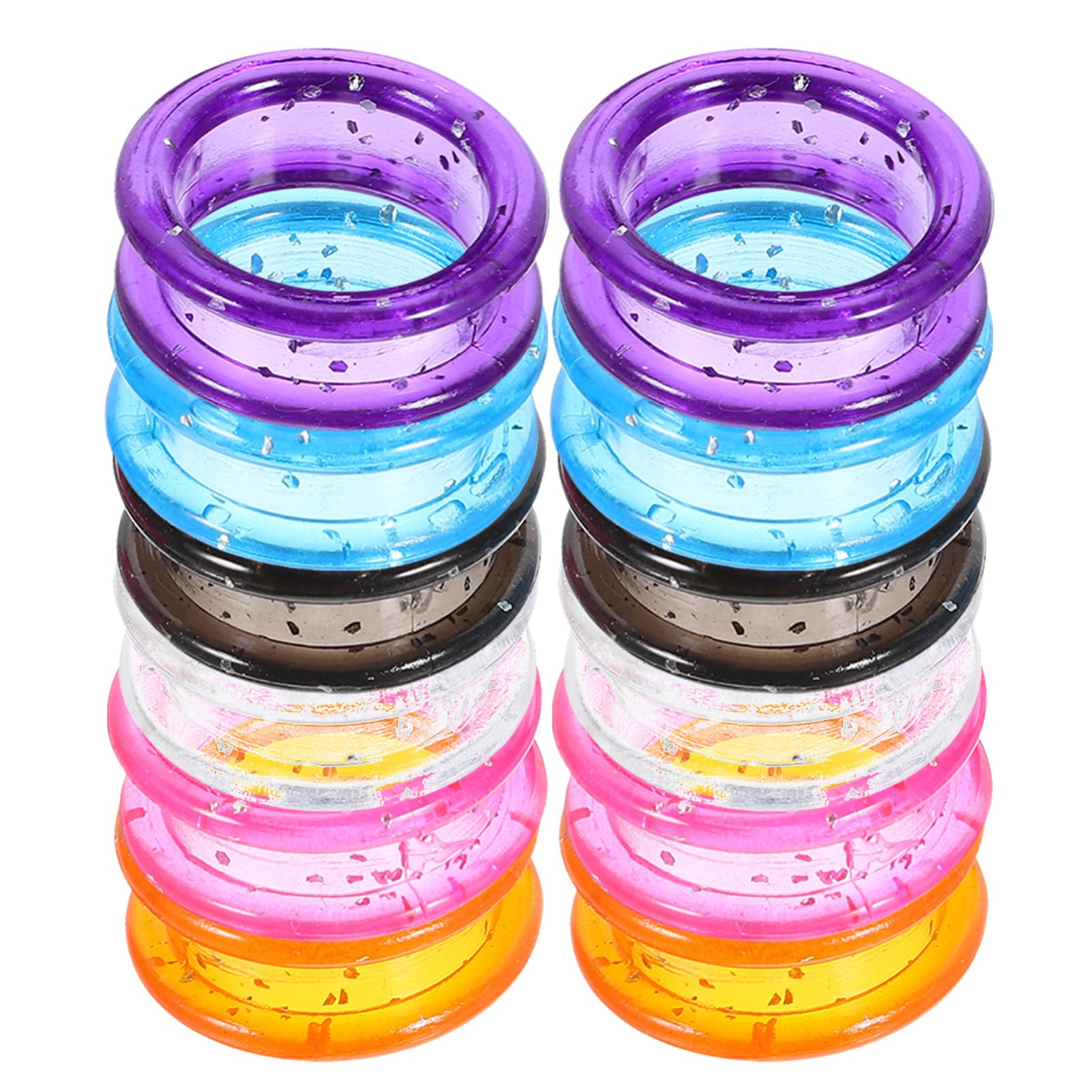 SOESFOUFU 2sets Dog Grooming Scissors Pet Grooming Scissor Finger Rings Silicone Shears Finger Ring Barber Supplies 12pcs*2