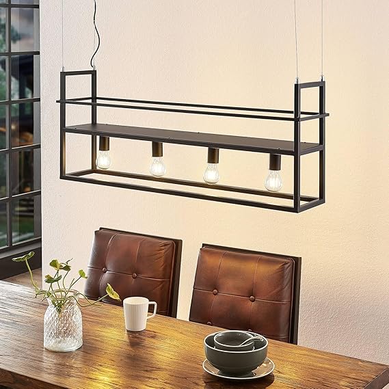 Lindby Lindby hanglamp 'Grisela' (modern) in Zwart uit overige metaal o.a. voor woon-/ eetkamer - Pendellamp, hangverlichting, eettafel lamp photo 3