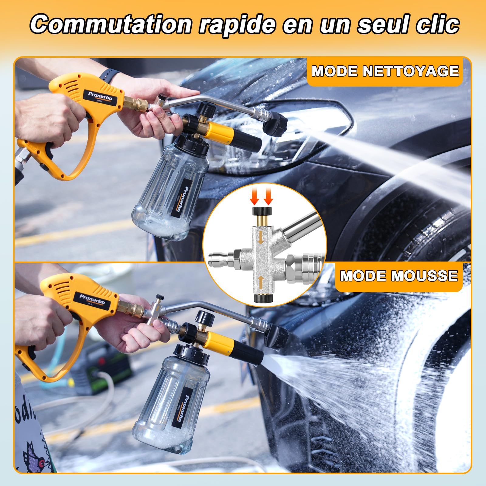 Kit Canon à Mousse et Pistolet Compatible Kärcher K2-K7