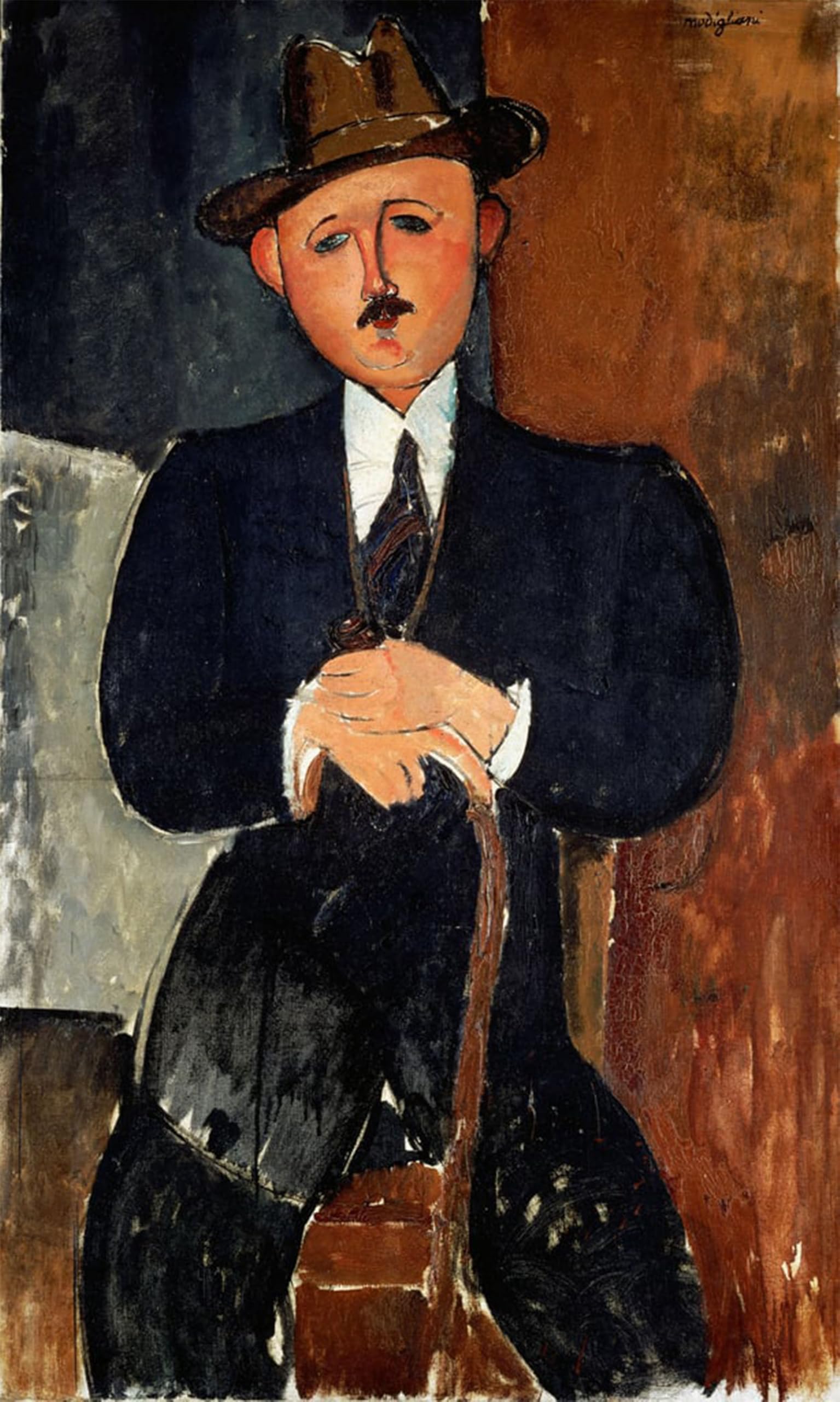 ARTXLXXBN Famous Painting Art Wall Decor Abstract Art Picture Portrait of a Woman by Amedeo Modigliani Animal Pictures for Home Decor 60x90cm
