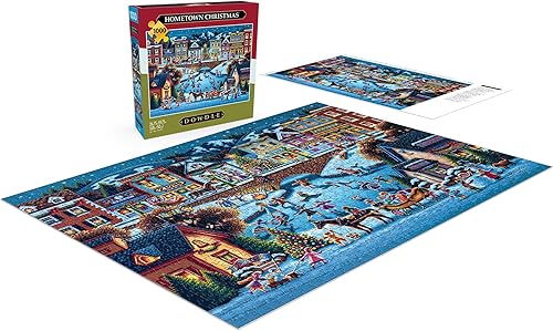 Miniatura 4 de Buffalo Games - Dowdle - Hometown Christmas - Rompecabezas de 1000 piezas para adultos desafiante rompecabezas perfecto para noches de juego -