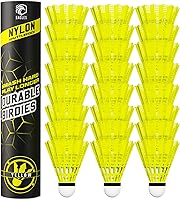 EAGLES Nylon Badminton Shuttlecocks - Durable Stable Birdies for Training, Indoor/Outdoor Play - 24/12/6 Pack