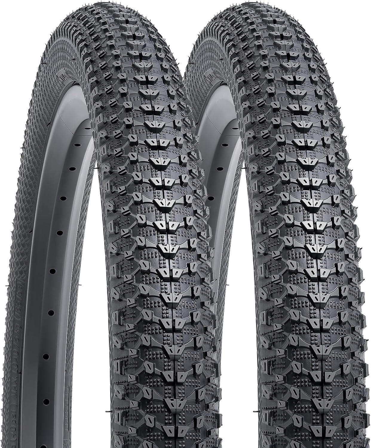 YUNSCM 2-PCS 16" Kid Bike Tires 16x2.10/54-305 Compatible with Mountain Bike 16 x 2.10 16x2.1 Bike Bicycle Tires