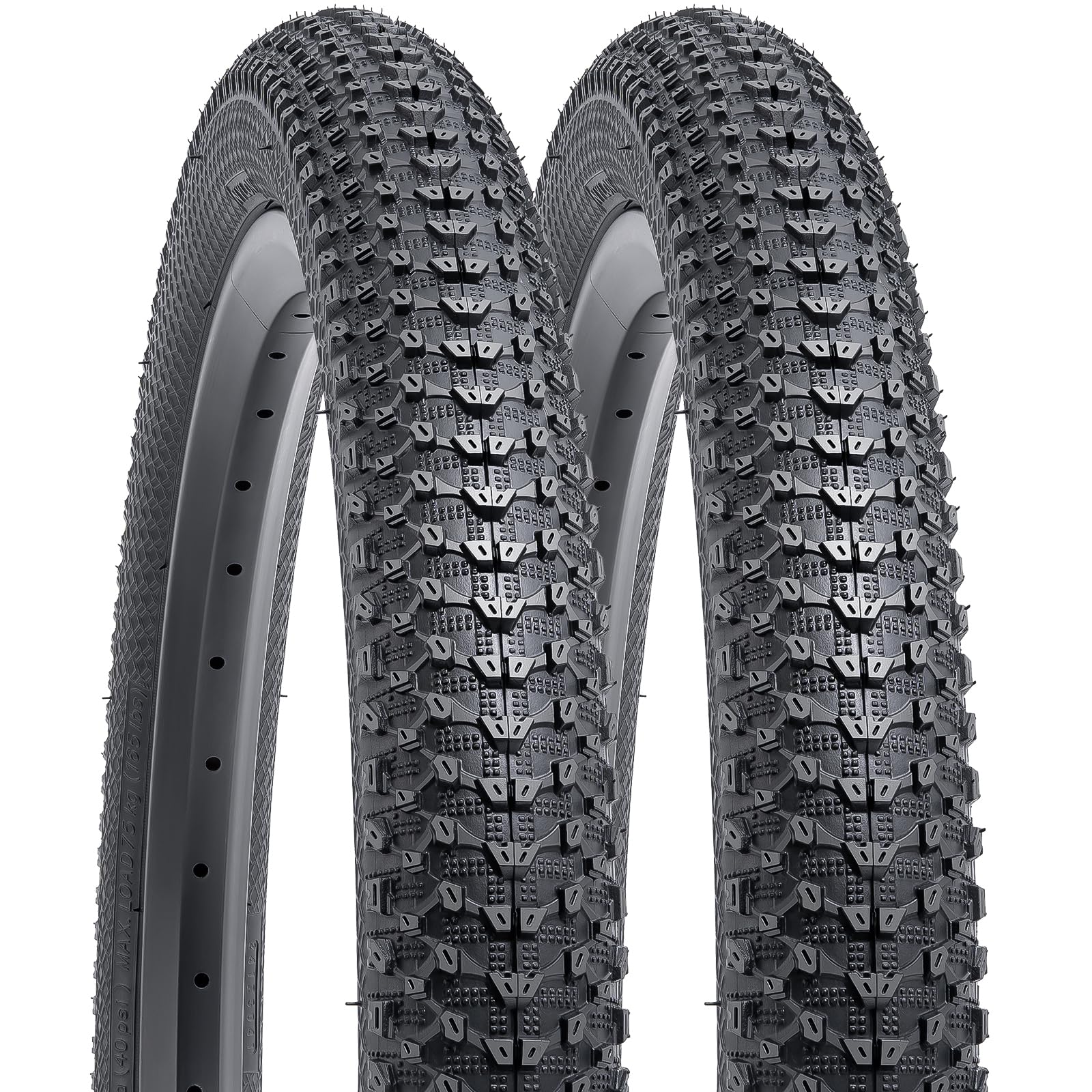 YunSCM 2Pcs 20 Zoll Fahrradreifen 20X2.10 Mantel 54-406 kompatibel 20X2.10 Stadt/Straße/Mountainbike Reifen Sport & Freizeit