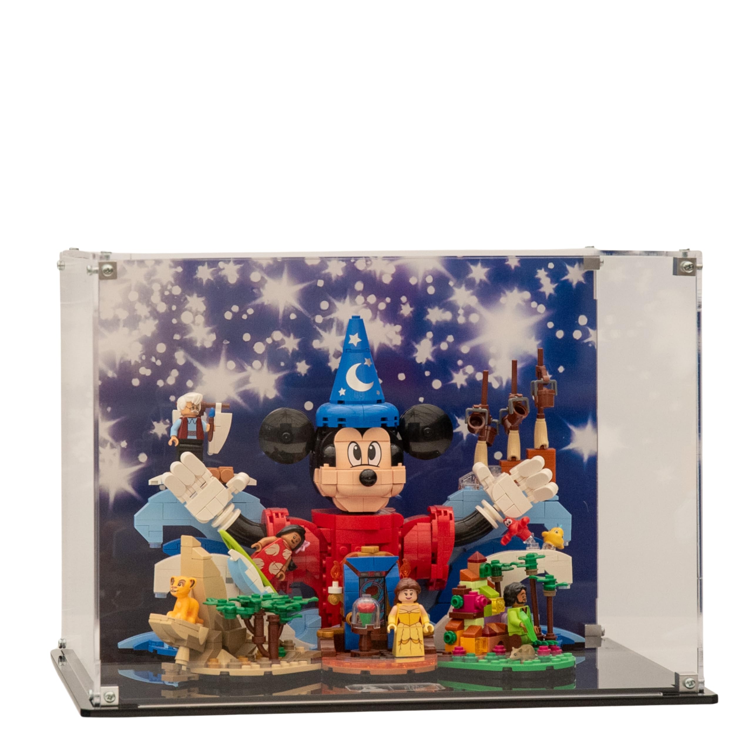 Acrylic Display Case compatible with LEGO® Magic of Disney (21352) (Printed Back Panel)