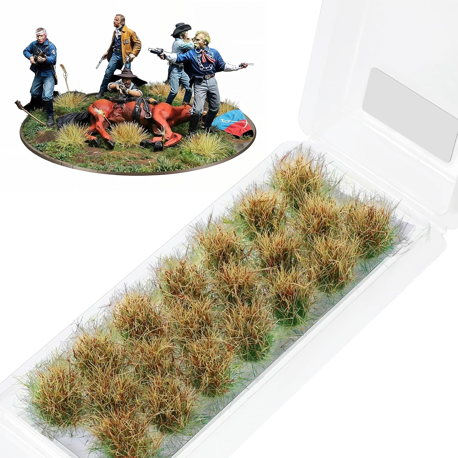 20 Pcs Static Grass Tuft, Model Bushes Artificial Model Grass