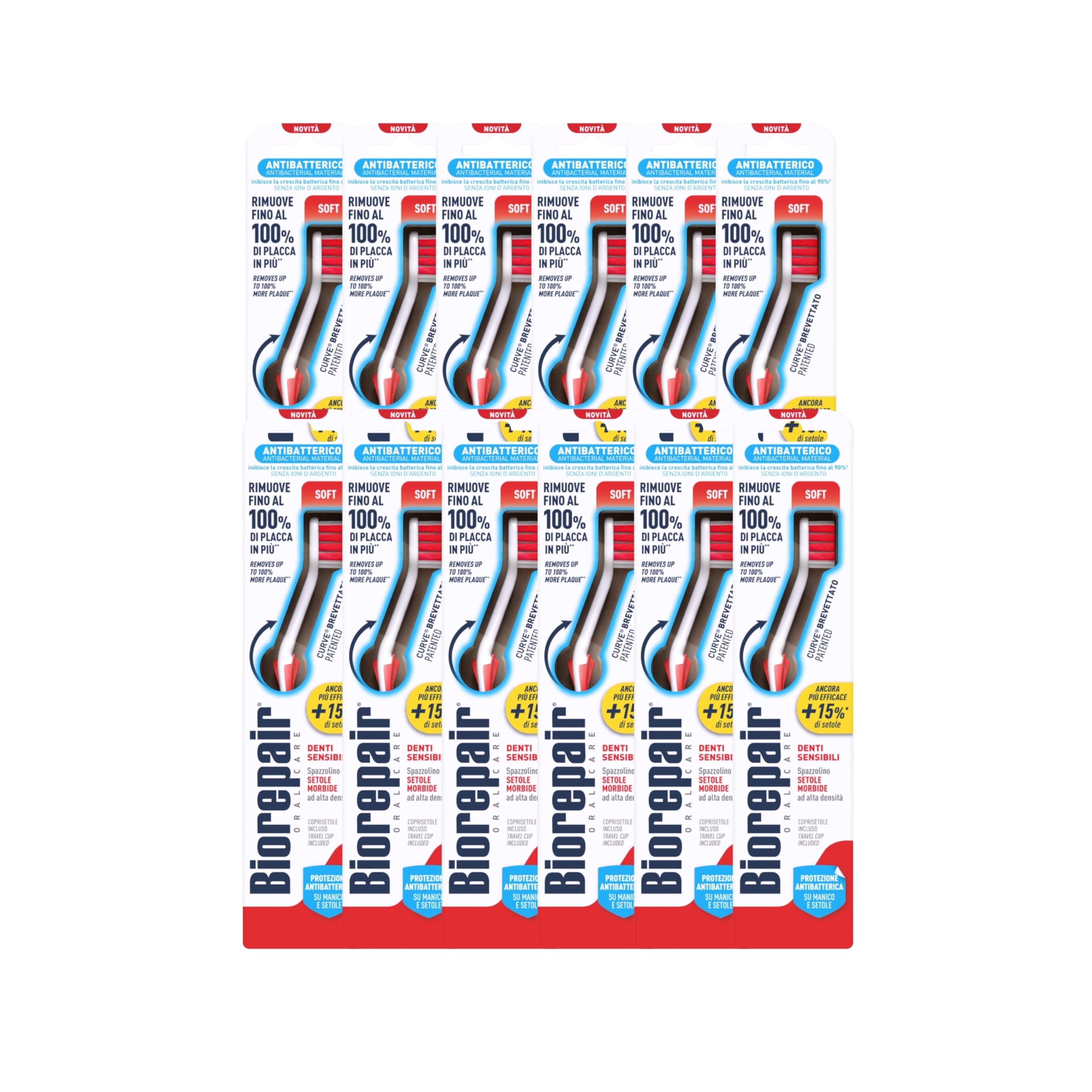 Biorepair brosse à dents sensitive poil soft protection émail et confort - 15