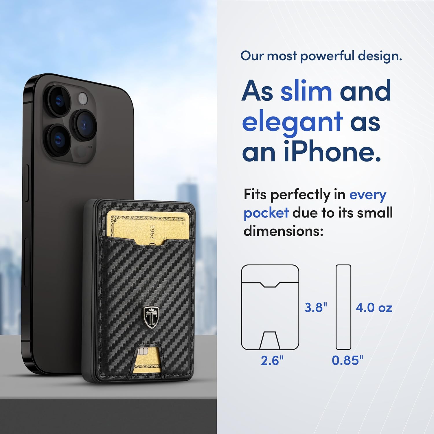 TRAVANDO Swype Slim Wallet for Men Metal RFID Blocking Mens Wallet Card Case (With AirTag* Pocket) - Image 7