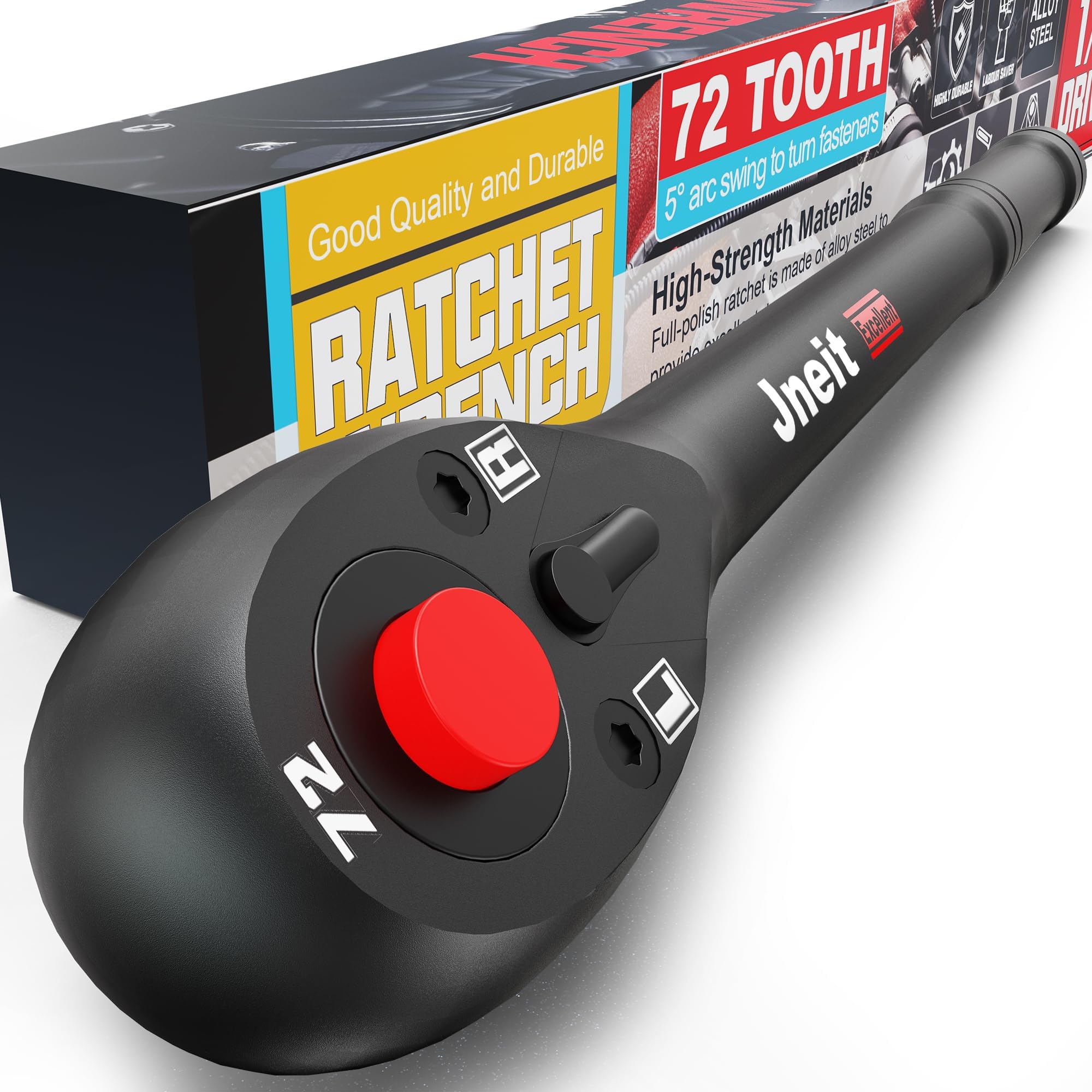 Amazon | Jneit ラチェットハンドル 差込角12.7mm (1/2インチ