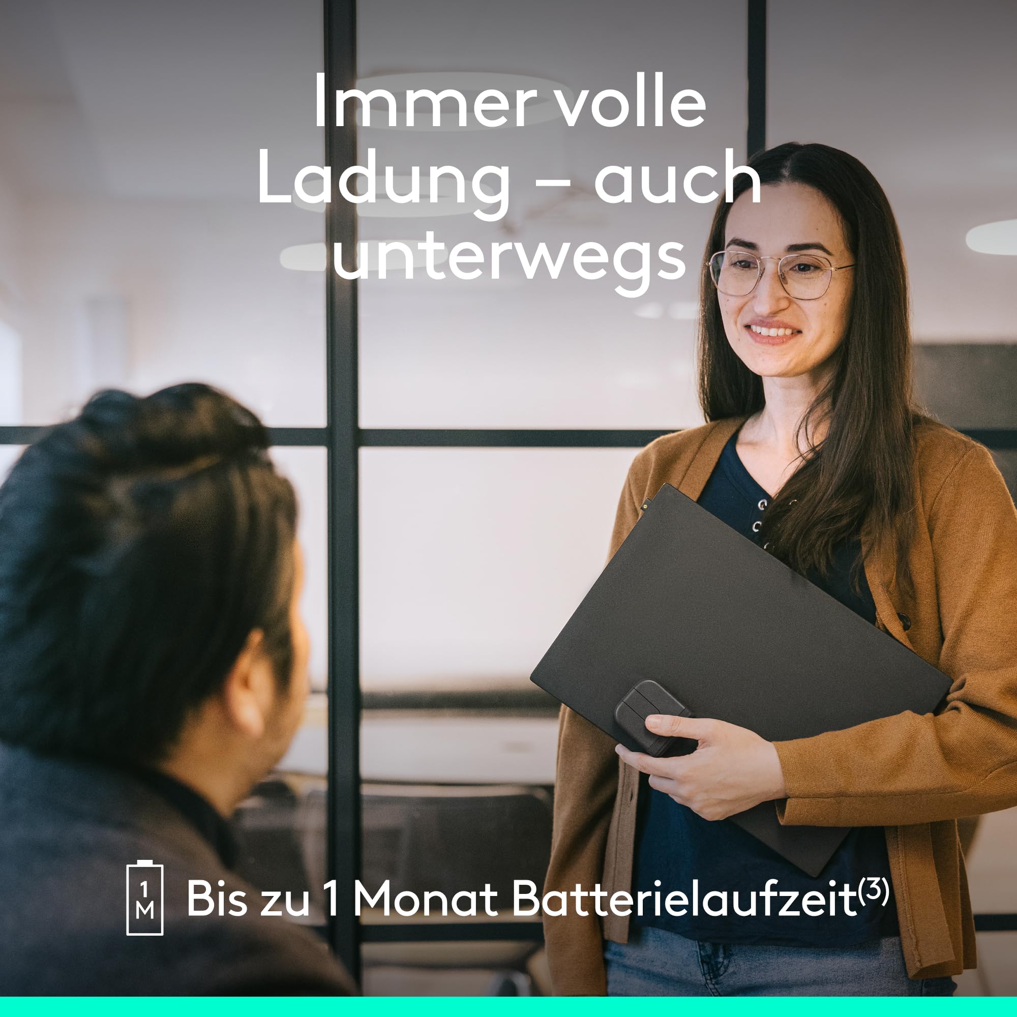 Logitech Mobi Fold for Business, Faltbare kabellose Maus mit Touch-Scroll, leisen Klicks, 4K DPI, Logi Bolt Empfänger, Bluetooth, Fast Pair, Works with Chromebook, PC, Mac - Graphit