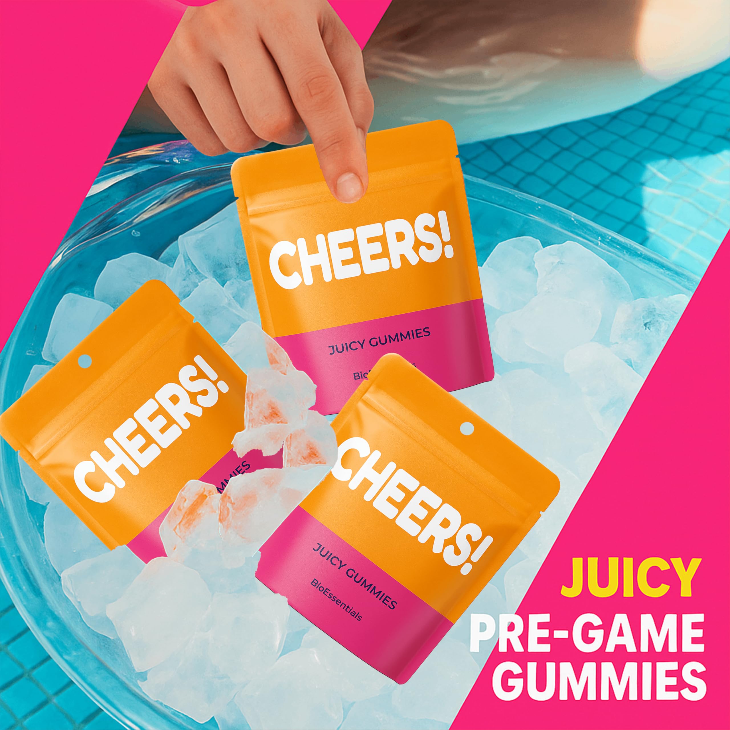 Cheers! Pre-Game – Gominolas Post-Celebración – DHM 910mg & Vitamina C – Soporte Hígado & Antioxidante – Blue Ginger 120mg & Cúrcuma + Complejo B Zinc – 18 Packs Individuales