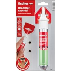 Muro De Yeso Fischer REPAIR SPATZTEL, 1x tubo de espátula de reparación, 70 ml, rellena agujeros, repara grietas, se endurece rápidamente - sin herramientas - 545948 producto surtido
