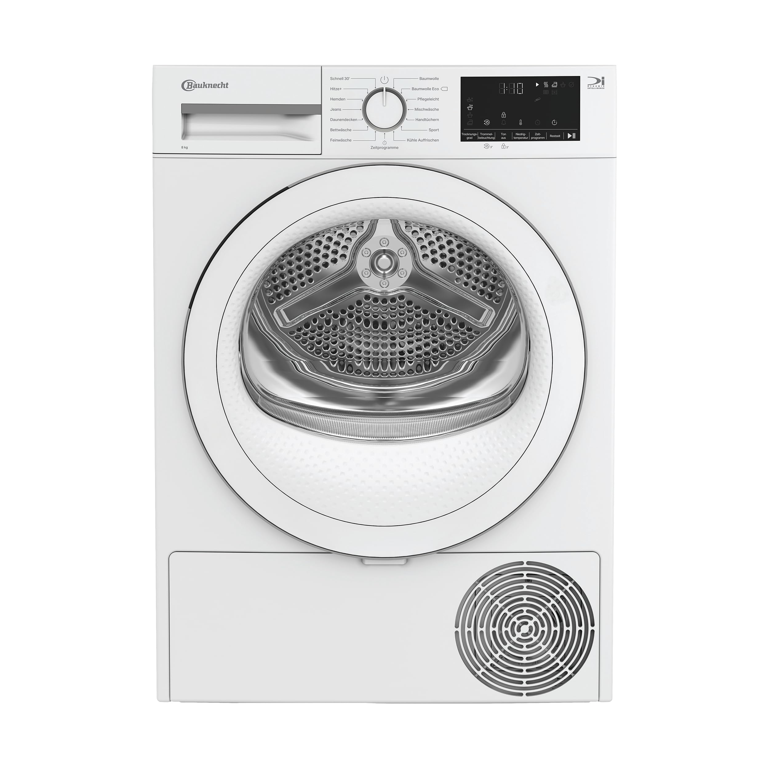 Bauknecht BD 8D WWS Wärmepumpentrockner / 8 kg/EEK A++ / Precision Dry - Intelligentes Trocknen/Inverter Motor/Slim - extra schmal/Trommelbeleuchtung