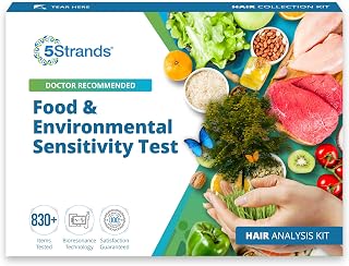 Food & Environmental Sensitivity Test for Adults & Children, 800+ Items Tested, Kids Intolerance Testing Kit, at-Home Hair Analysis, Results in 7 Days