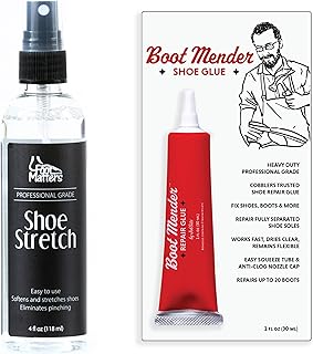 Shoe Stretch Spray and Boot Mender Shoe Glue Bundle