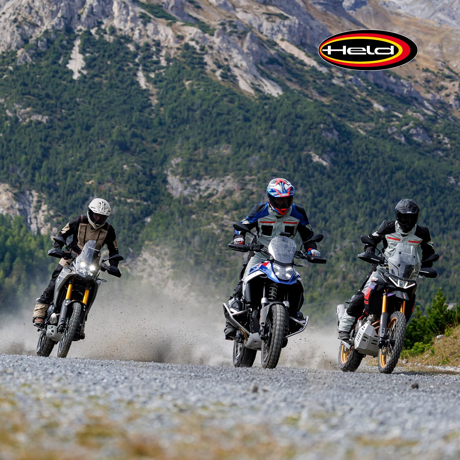 Held Hakuna Matata 3 Top Adventure Touring Motorrad Jacke Herren Wasserdicht - Textil Motorradjacke mit Protektoren D3o T5 Level 2 - CE Schutzkleidung Klasse AA