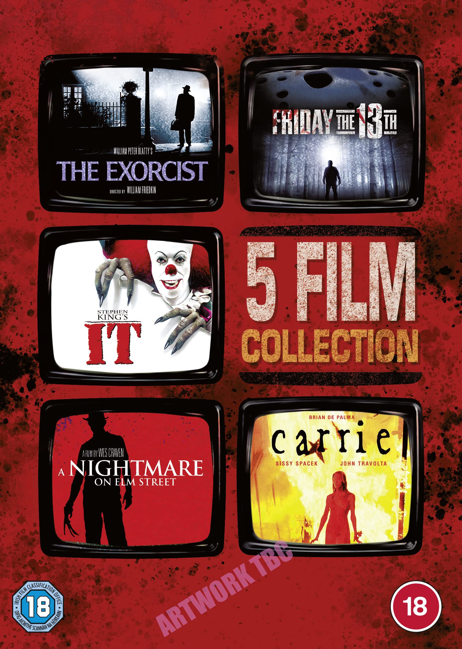 Iconic Horror 5-film Collection [18] DVD Box Set new sealed with slip case