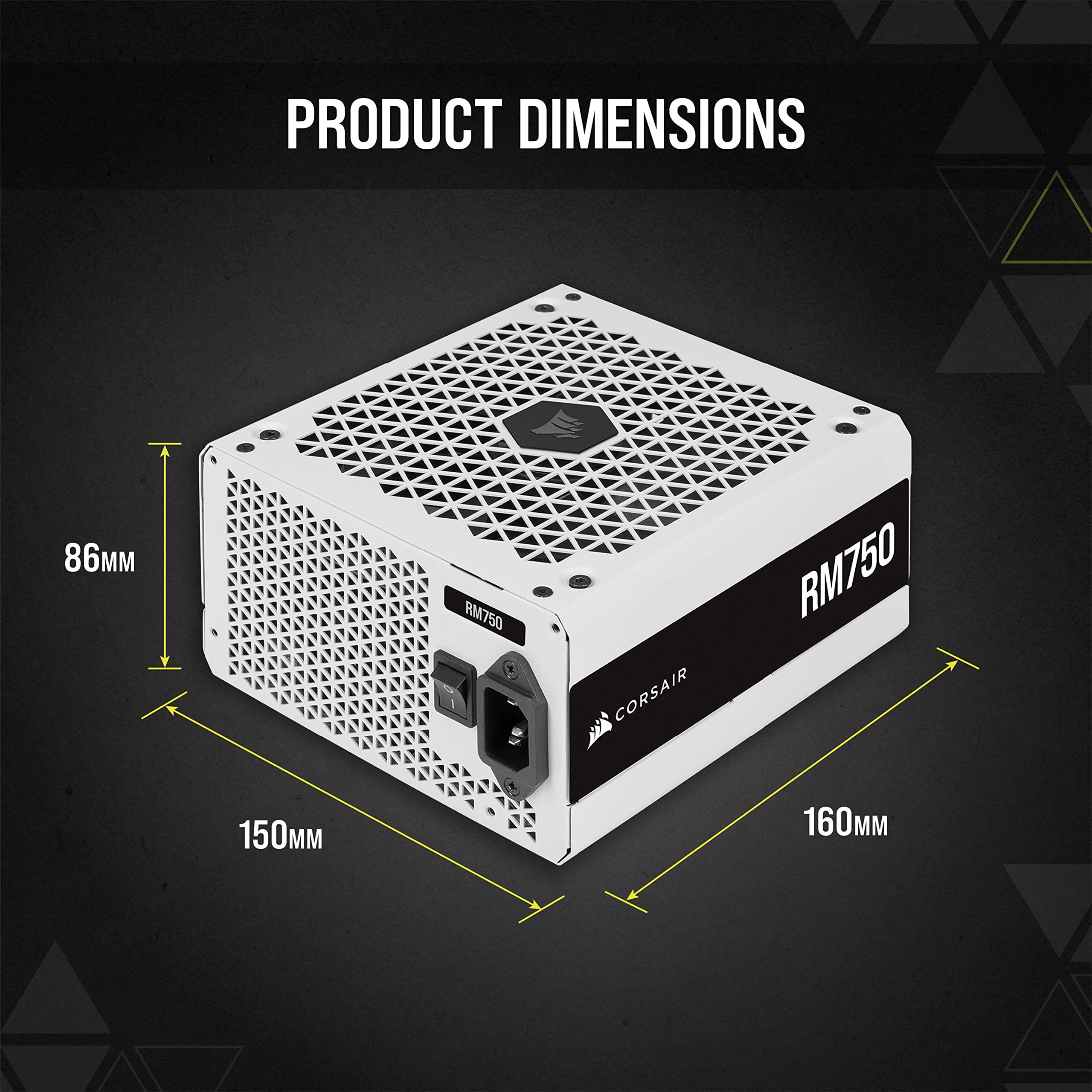 Amazon | Corsair RM750 White PC電源ユニット 750W 80PLUS Gold認証 