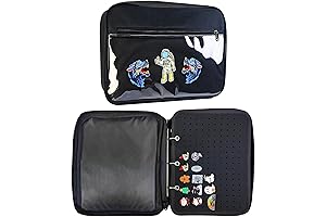 Miiinaps Pin Folio Black 6 Binder Enamel Pin Book