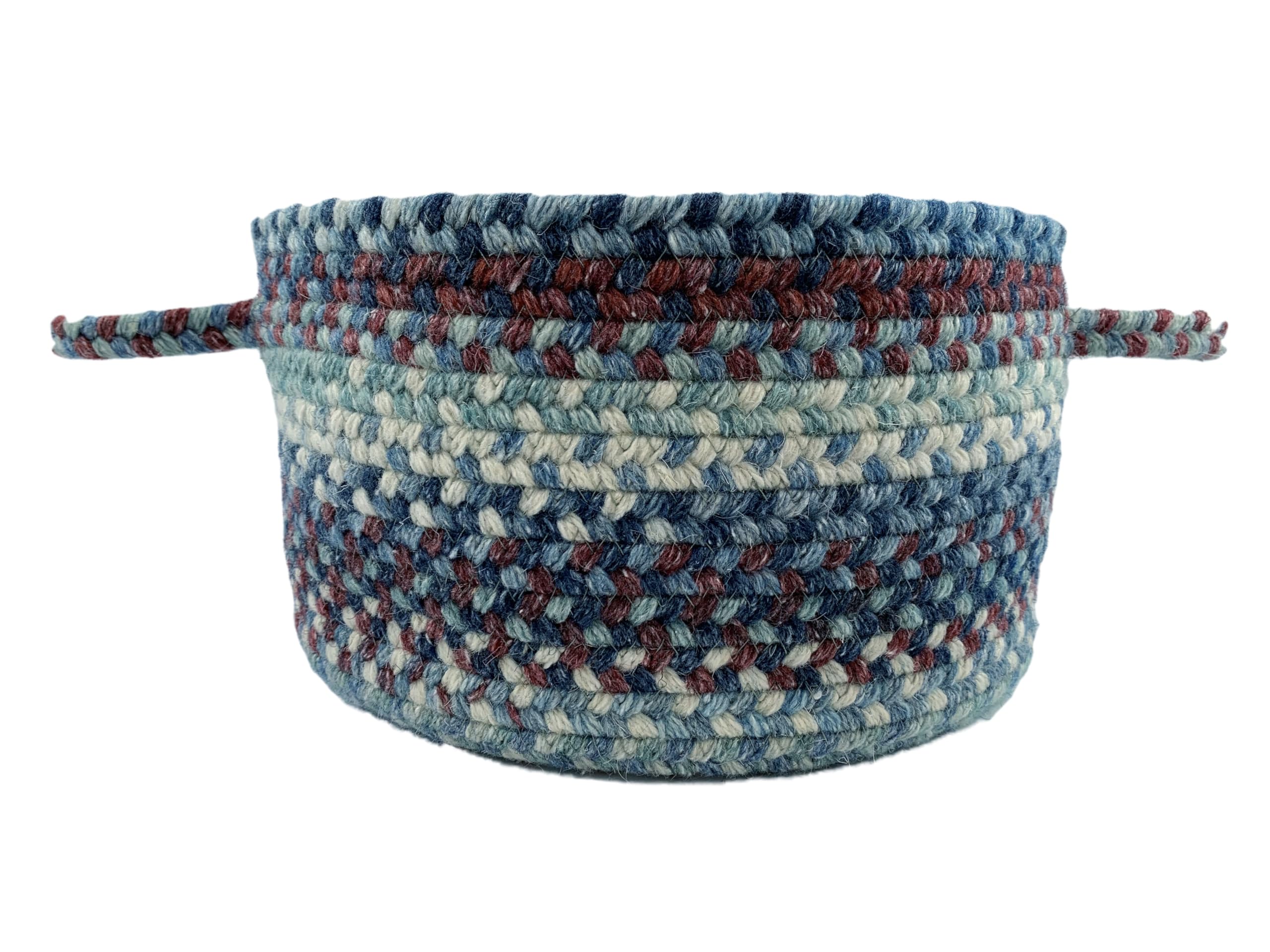 Capel American Heritage Barn Blue 0' 16" Basket Braided Rug