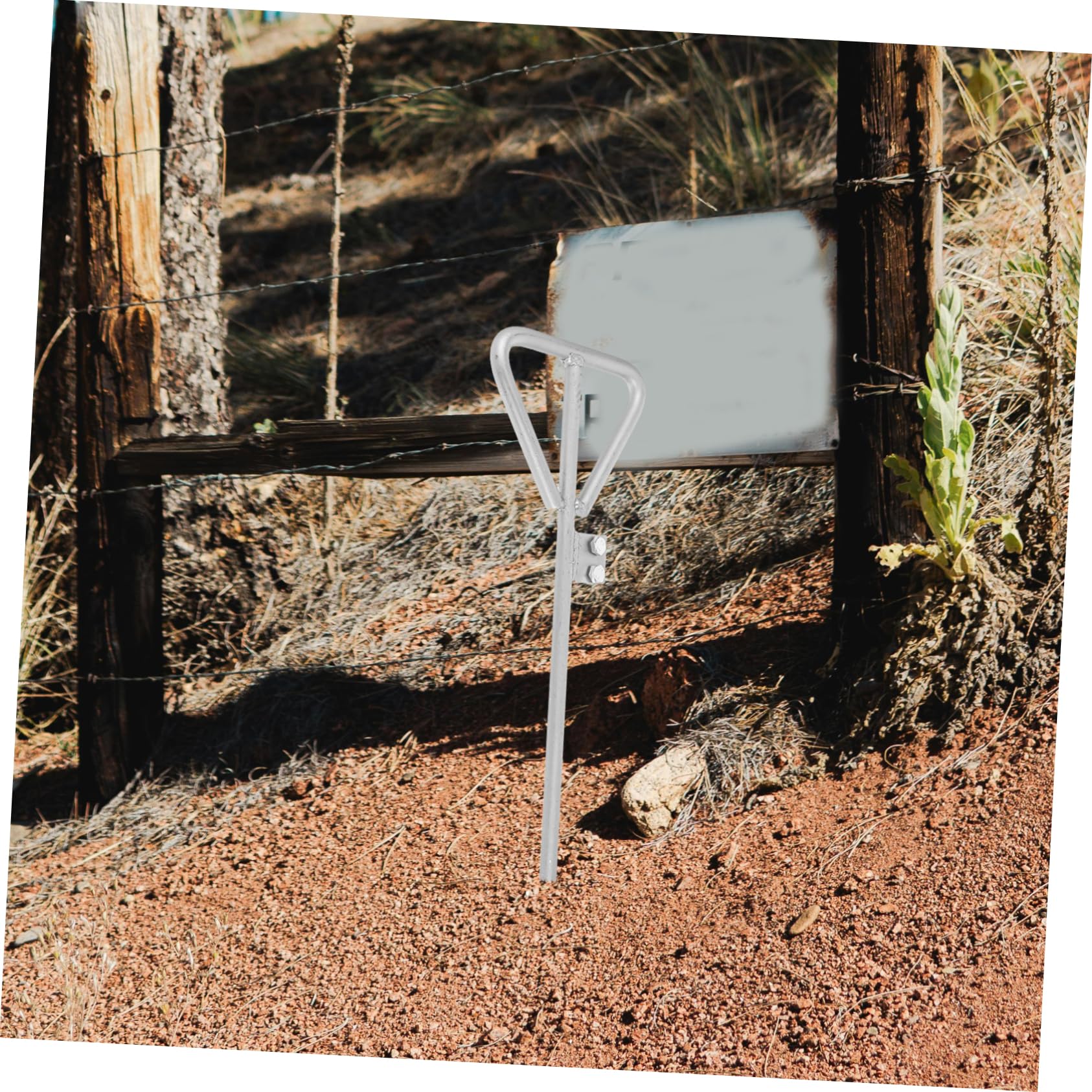VILLCASE Perno di Messa Terra Zincato in Ferro Asta di Terra per Generatori Recinzioni Elettriche Antenne Installazione Rapida Durata Affidabile