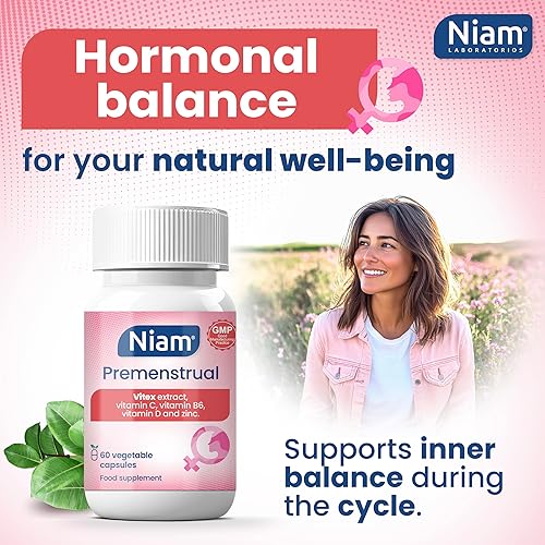 Miniatura 2 de Vitex Agnus Castus 350 mg Alivio del dolor menstrual y calambres PMS Equilibrio hormonal y apoyo del período Casteberry, vitamina B6, D, C y