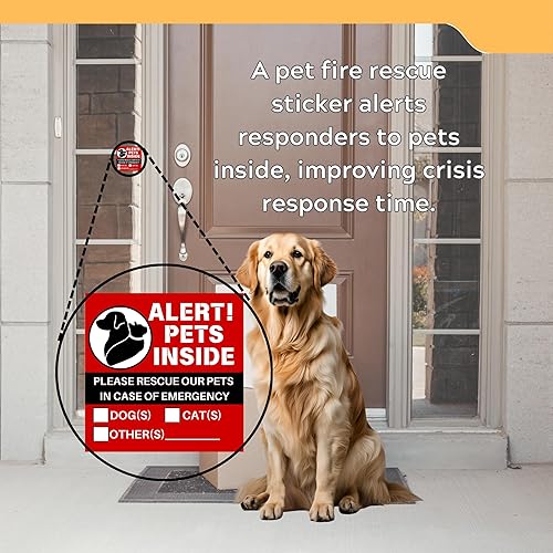 Miniatura 3 de Detector de humo para mascotas, alarma de humo para rescate de mascotas en emergencia de incendio o humo, detectores de incendios para el hogar con