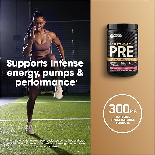 Miniatura 4 de Optimum Nutrition Gold Standard Pre Entrenamiento Avanzado con Creatina Beta-Alanina L-Citrulina Micronizada y Cafeína para obtener energía apto