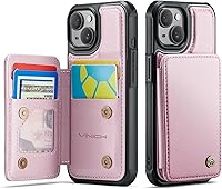 Vista 27 de Vinich Funda tipo cartera para iPhone 11 con soporte para tarjetas, bloqueo RFID, ranuras de crédito, función atril, a prueba de golpes, para Negro