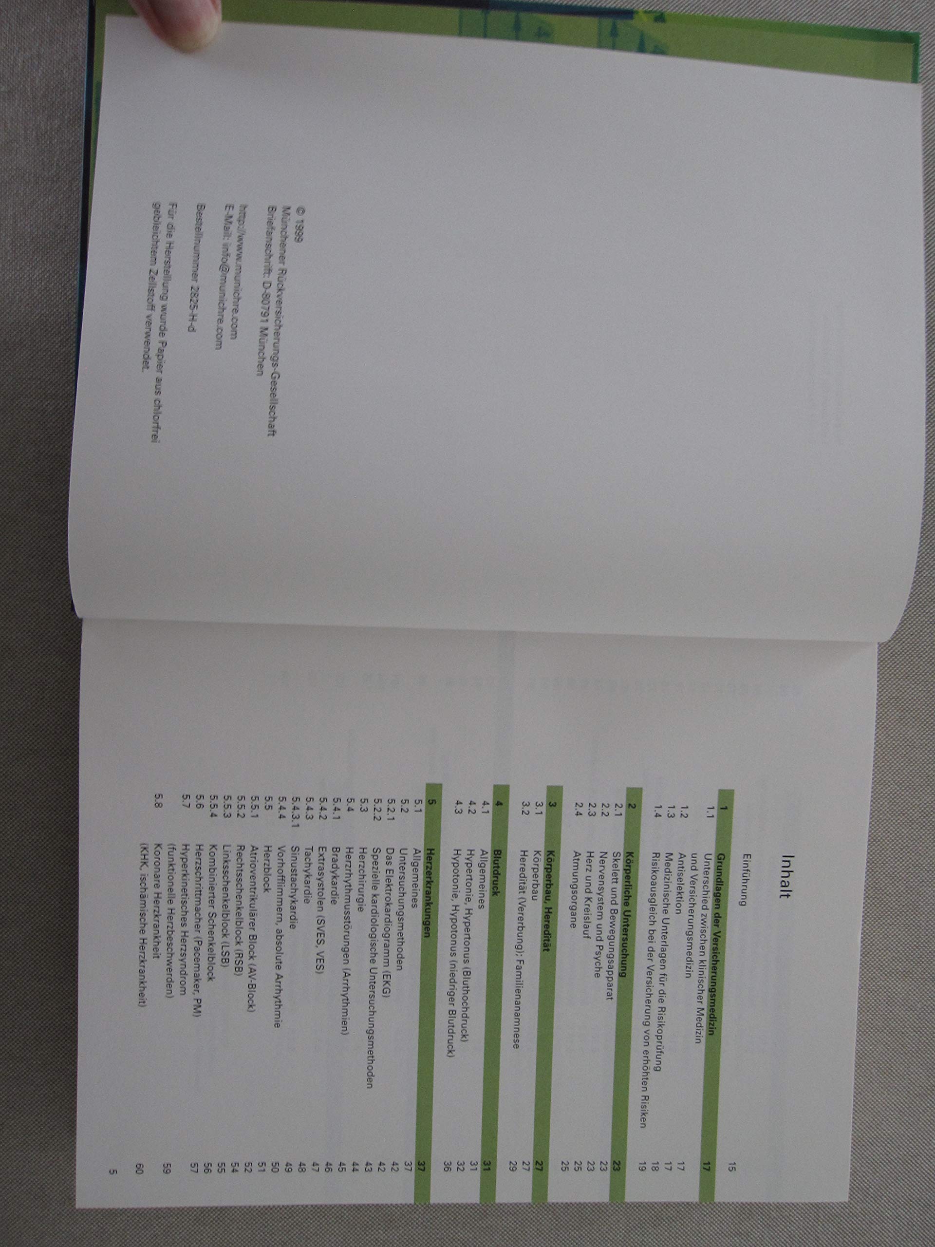 Versicherungsmedizinischer Leitfaden für Risikoprüfer in der Personenversicherung [Unknown Binding]