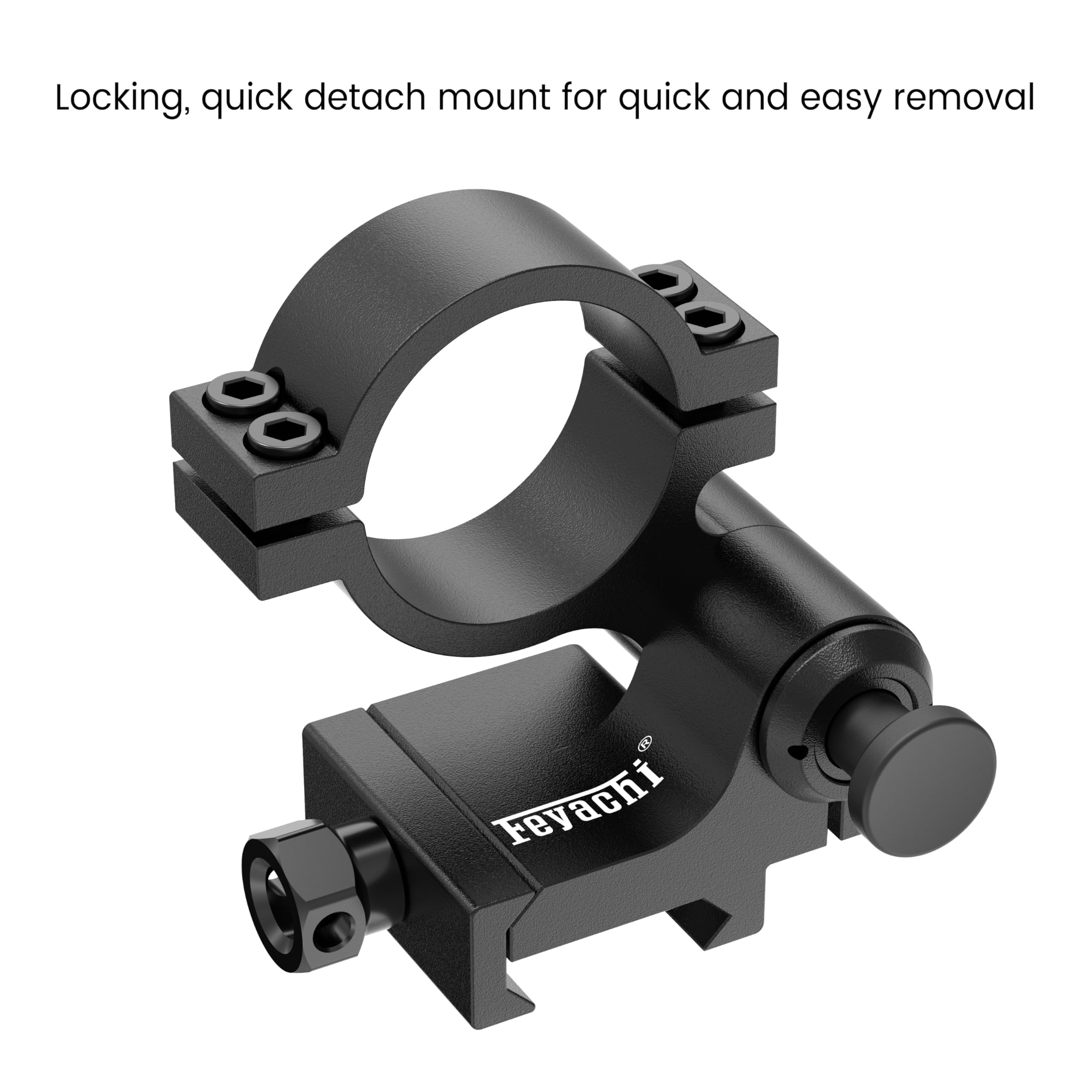 Feyachi Red Dot Magnifier, 1.5X - 5X Magnifier Airsoft Zielfernrohr Taktisches Rotpunktvisier Jagd Optiklinse with Flip Mount Kompatibel mit 21mm/22mm Picatinny/Weaver Schiene