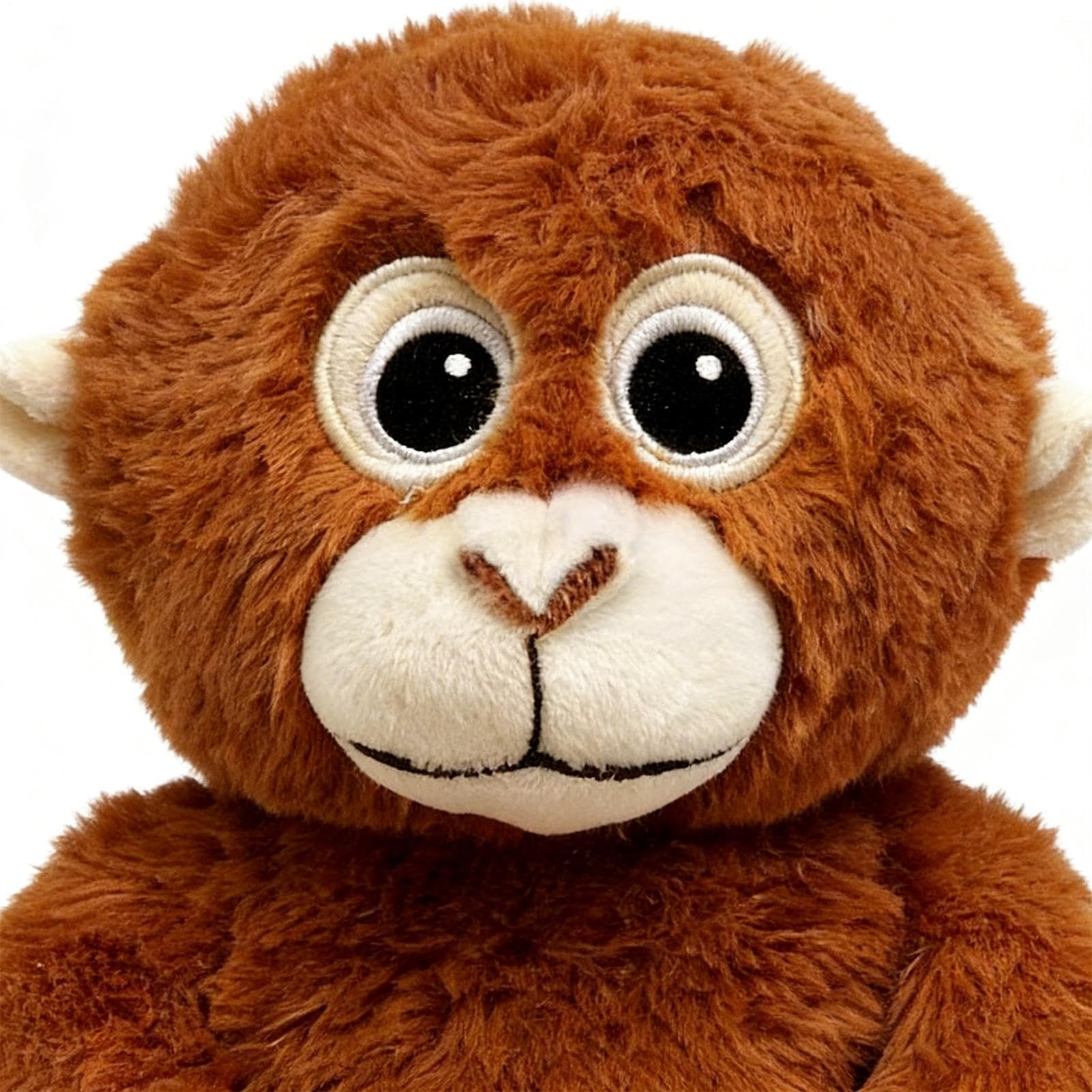 Genérico Mono De Peluche - Diseño Realista con Manos Largas, Muñeco De Peluche De 36cm, 110g De Peso + Marco De 14.2 Pulgadas, Fibra Sintética Suave Premium - para Salones & Día del Niño
