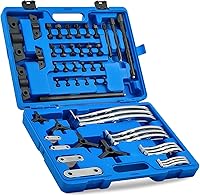 Orion Motor Tech 24pc Gear Puller Set: 3" 4" 6" 8" 2/3 Jaw Reversible Bearing Pulley Puller Kit for Flywheel Removal