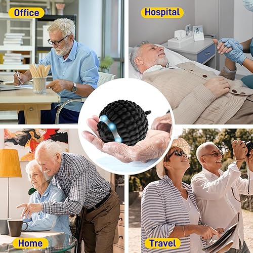 Miniatura 6 de Pelota de terapia de vibración física para reducir los temblores en las manos (Parkinson) y alivio del estrés, bola de masaje vibratoria recargable