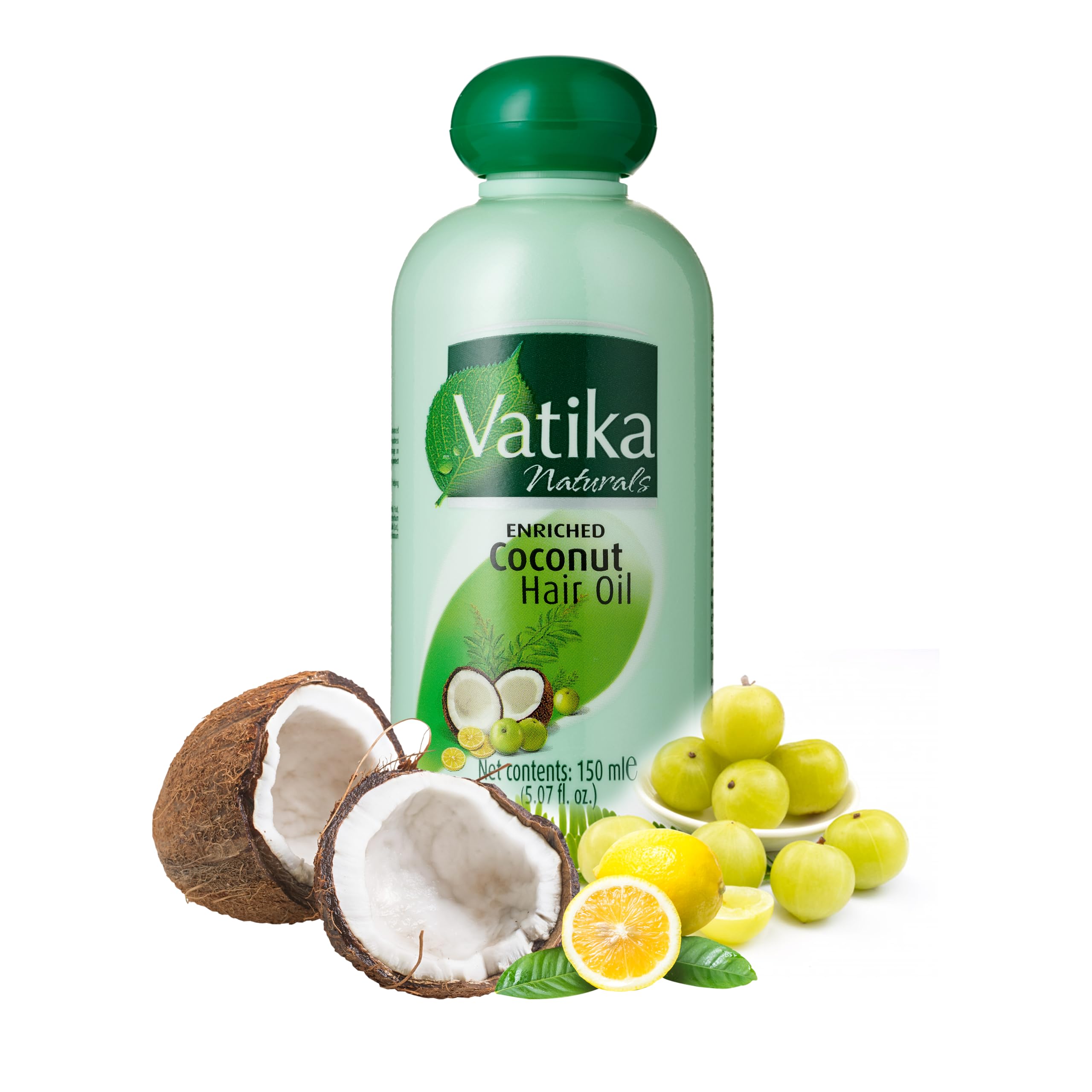 Vatika Naturals Enriched Coconut Hair Oil - Goodness Of Coconut, Castor, Henna Promotes Soft, Strong & Silky Hair - Vitamin A,E,F For Extra Nourishment - 250 ml
